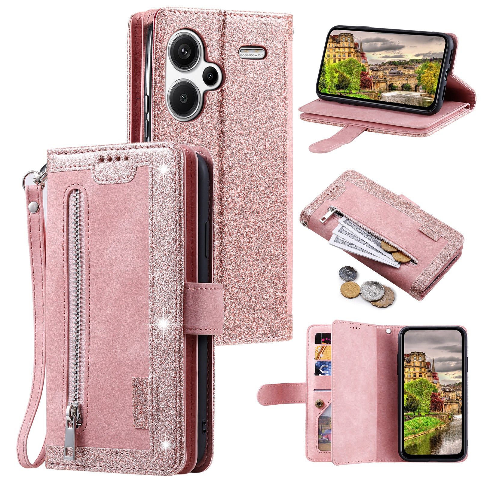 For Xiaomi Redmi Note 13 Pro+ 5G Case 9 Card Slots Stand Leather Retro Phone Cover For Xiaomi Redmi Note 13 Pro+ 5G Case 9 Card Slots Stand Leather Retro Phone Cover
